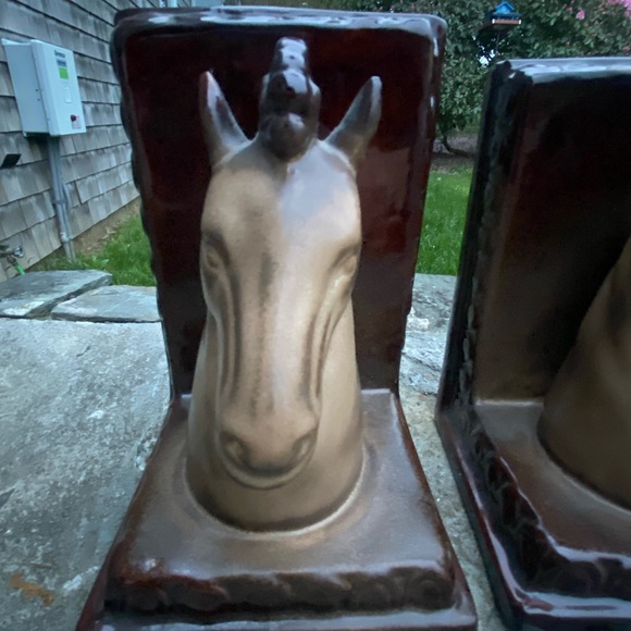 Ceramic horse bookends - Picture 7 of 9